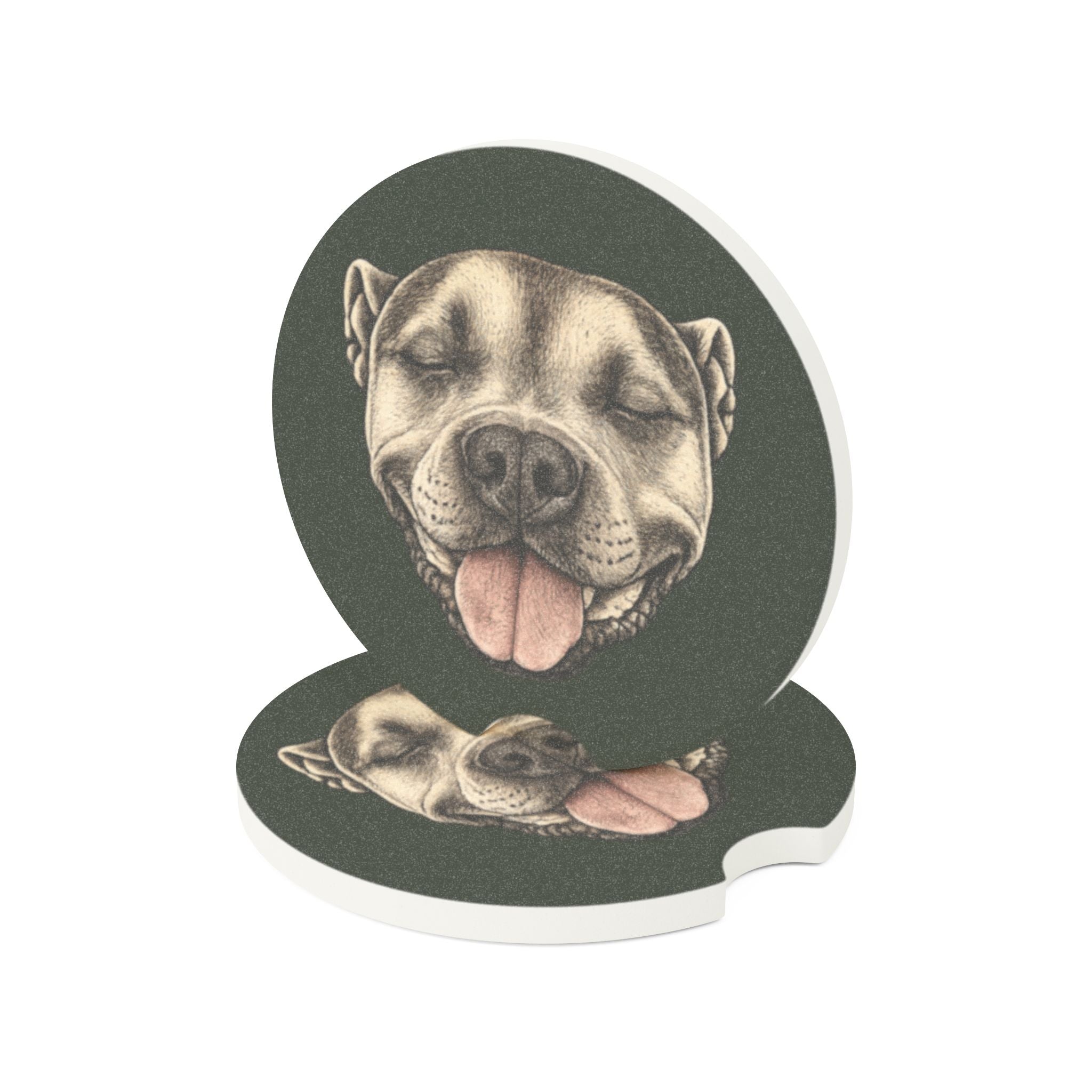 Smiling Bruce Car Cup Holder Coaster