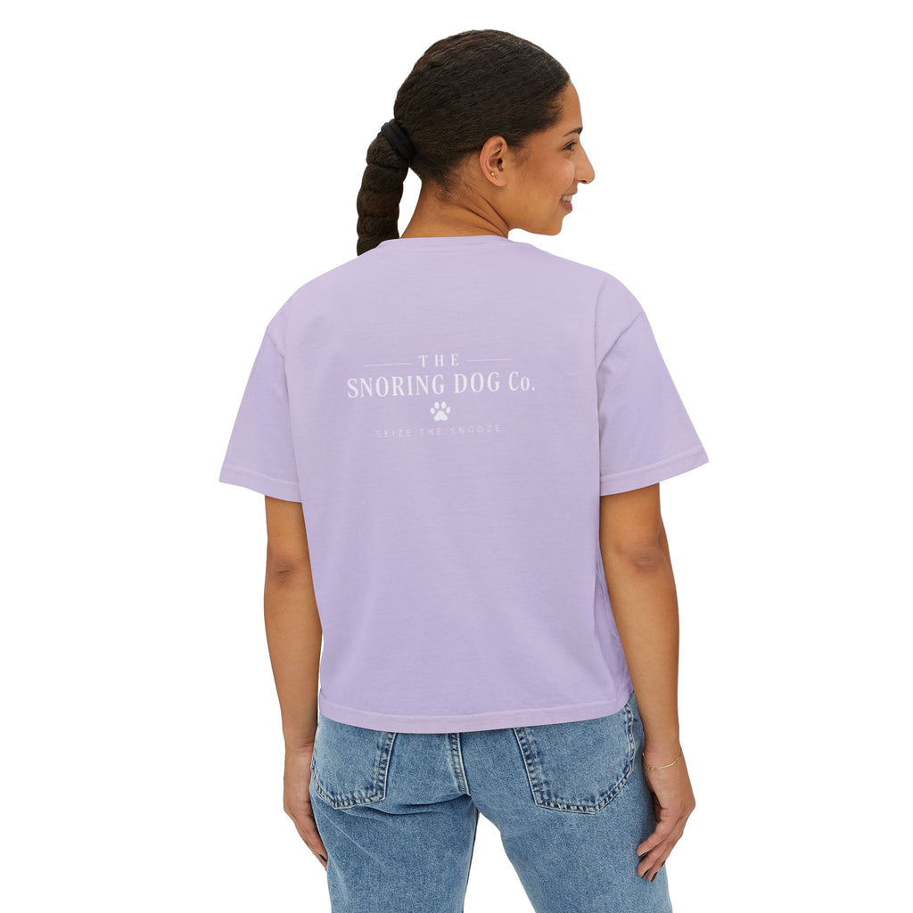 Emotional Support Boxy Tee — Womens Graphic Shirt