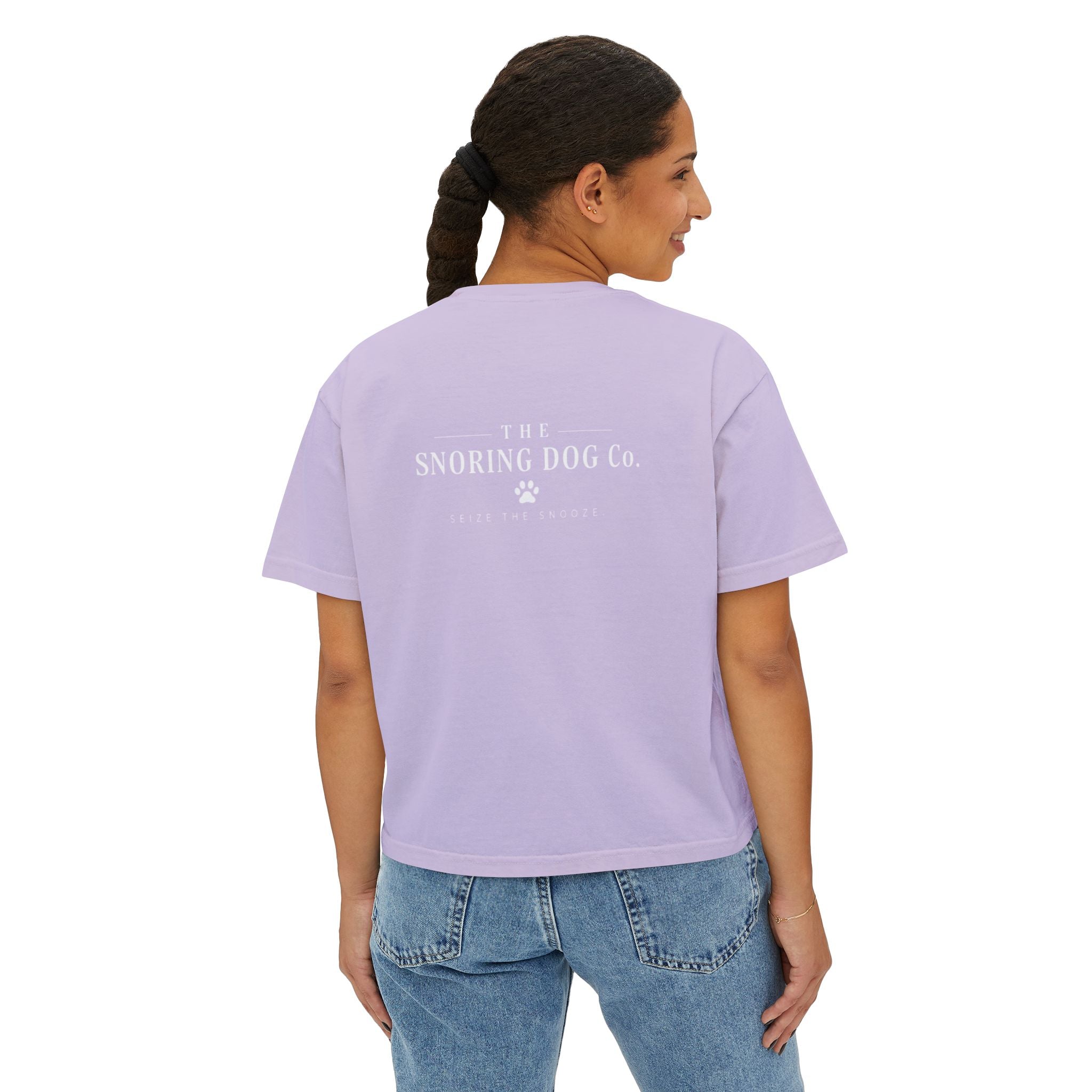 Emotional Support Boxy Tee — Womens Graphic Shirt