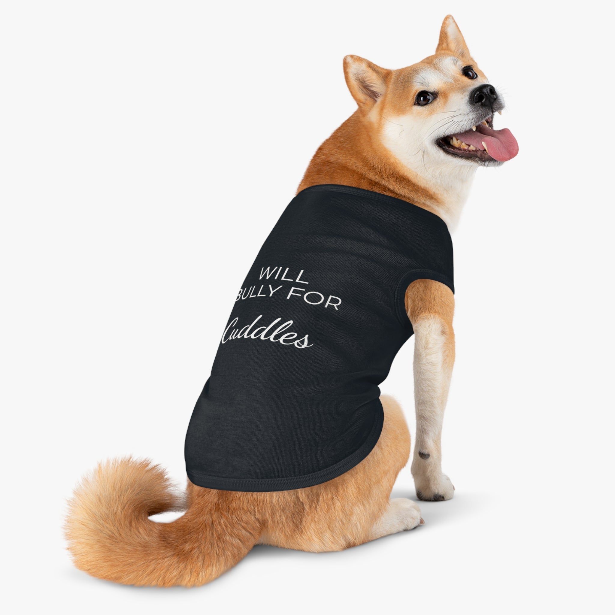 "Will Bully for Cuddles" Pet Tank Top