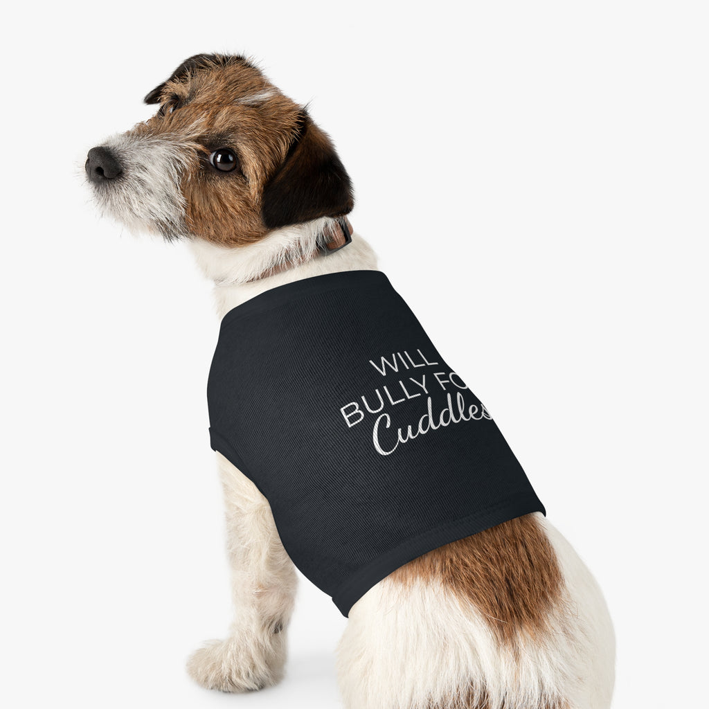 "Will Bully for Cuddles" Pet Tank Top