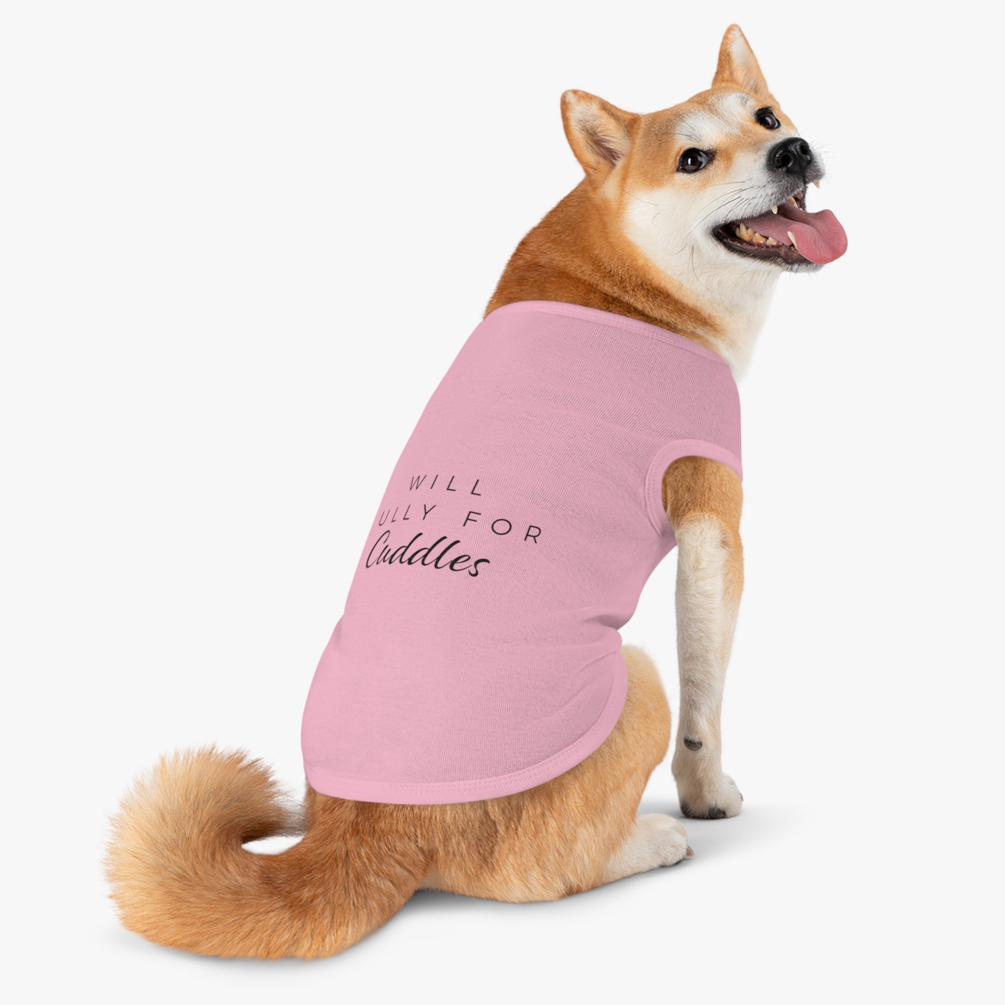 "Will Bully for Cuddles" Dog Tank