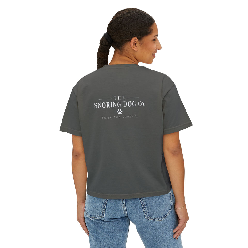 Emotional Support Boxy Tee — Womens Graphic Shirt