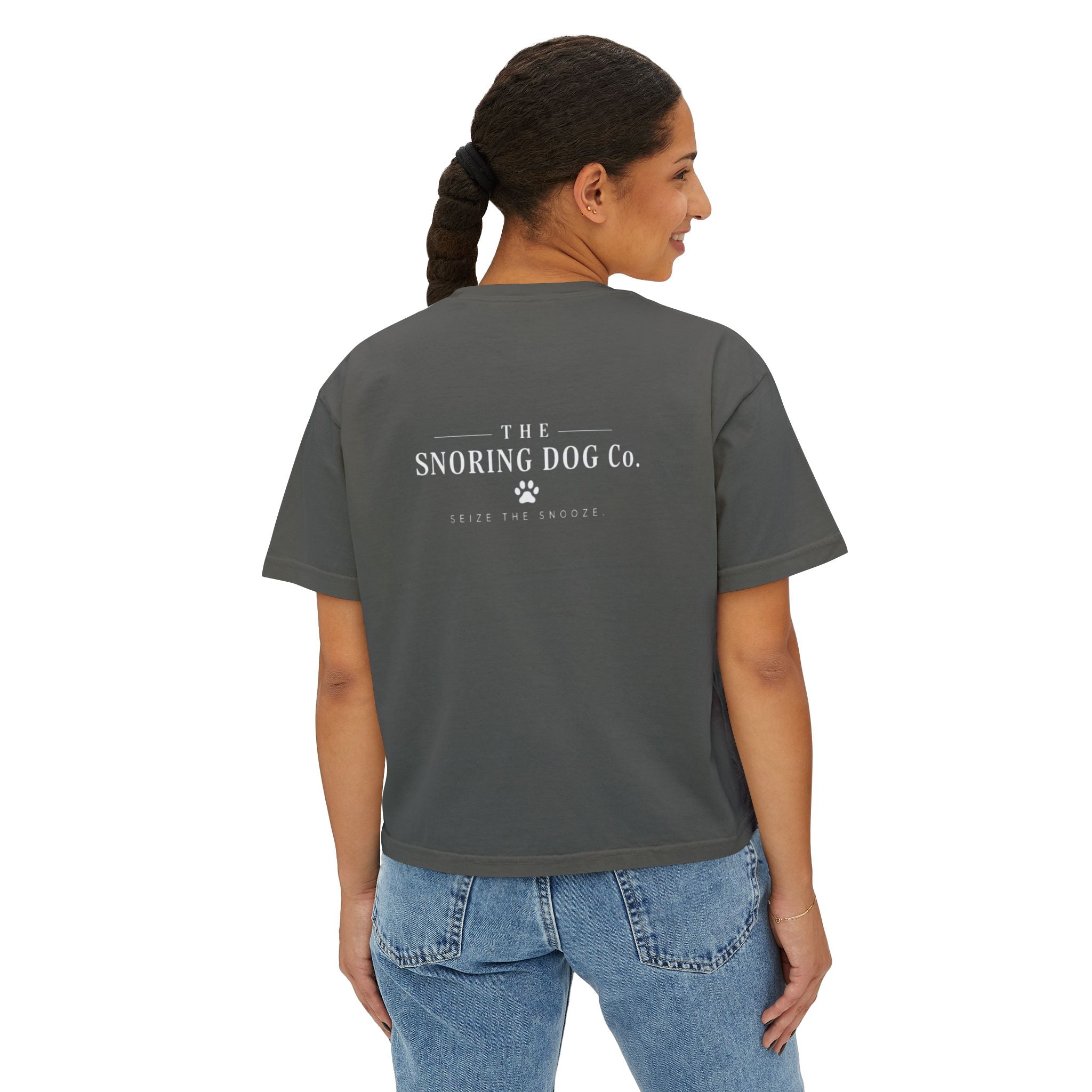 Emotional Support Boxy Tee — Womens Graphic Shirt
