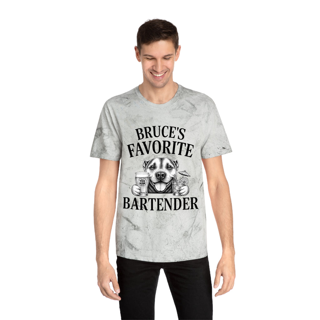 "Bruce's Favorite Bartender" & "The Best Mom" tie-dye shirt