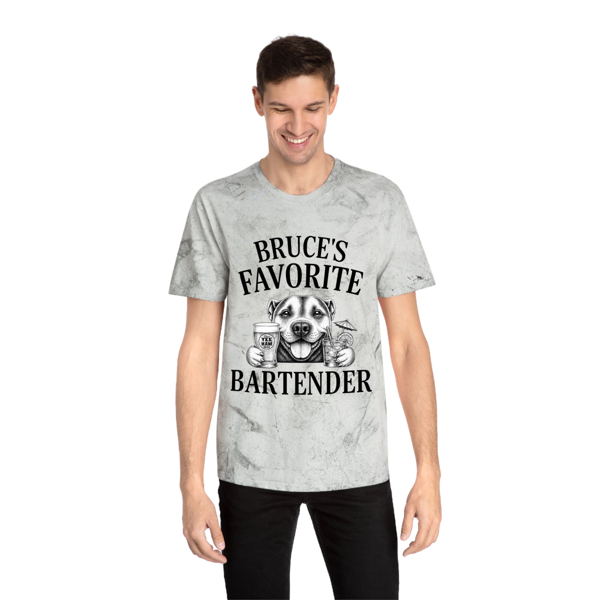 "Bruce's Favorite Bartender" & "The Best Mom" tie-dye shirt