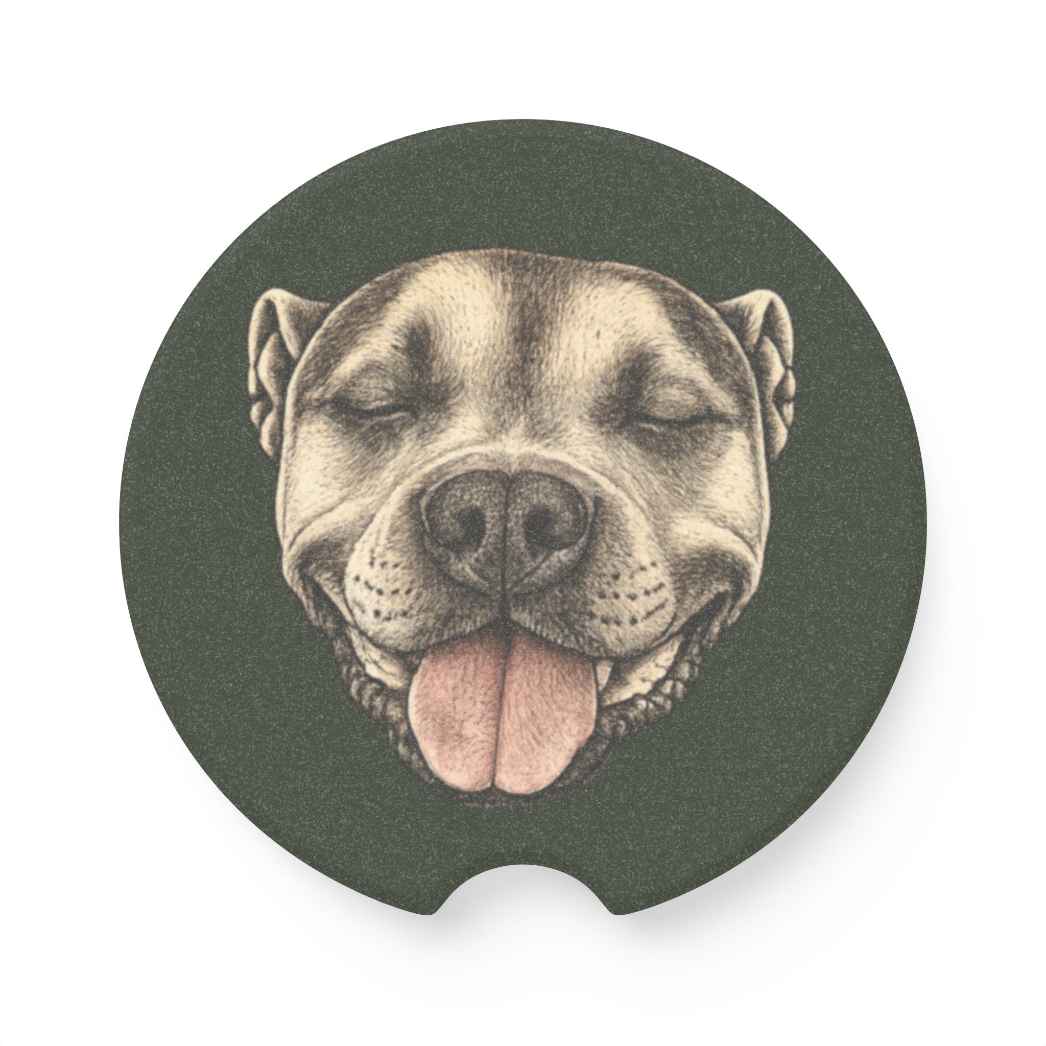 Smiling Bruce Car Cup Holder Coaster
