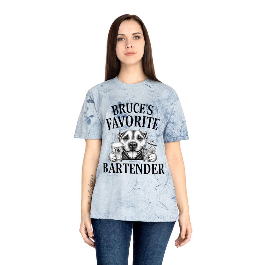 "Bruce's Favorite Bartender" & "The Best Mom" tie-dye shirt