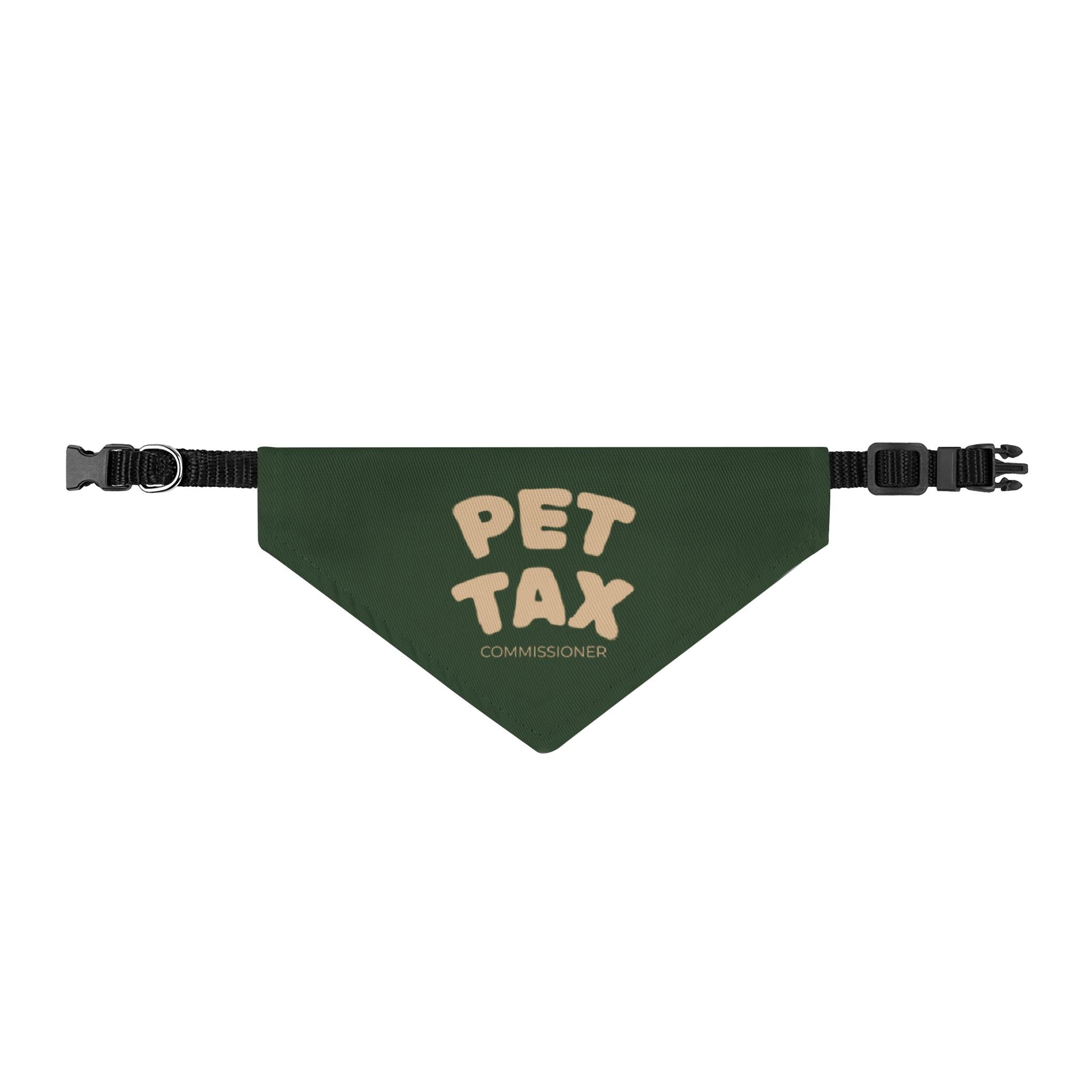 Pet Tax Green Clip-On Pet Bandana —  Dog & Cat Accessory