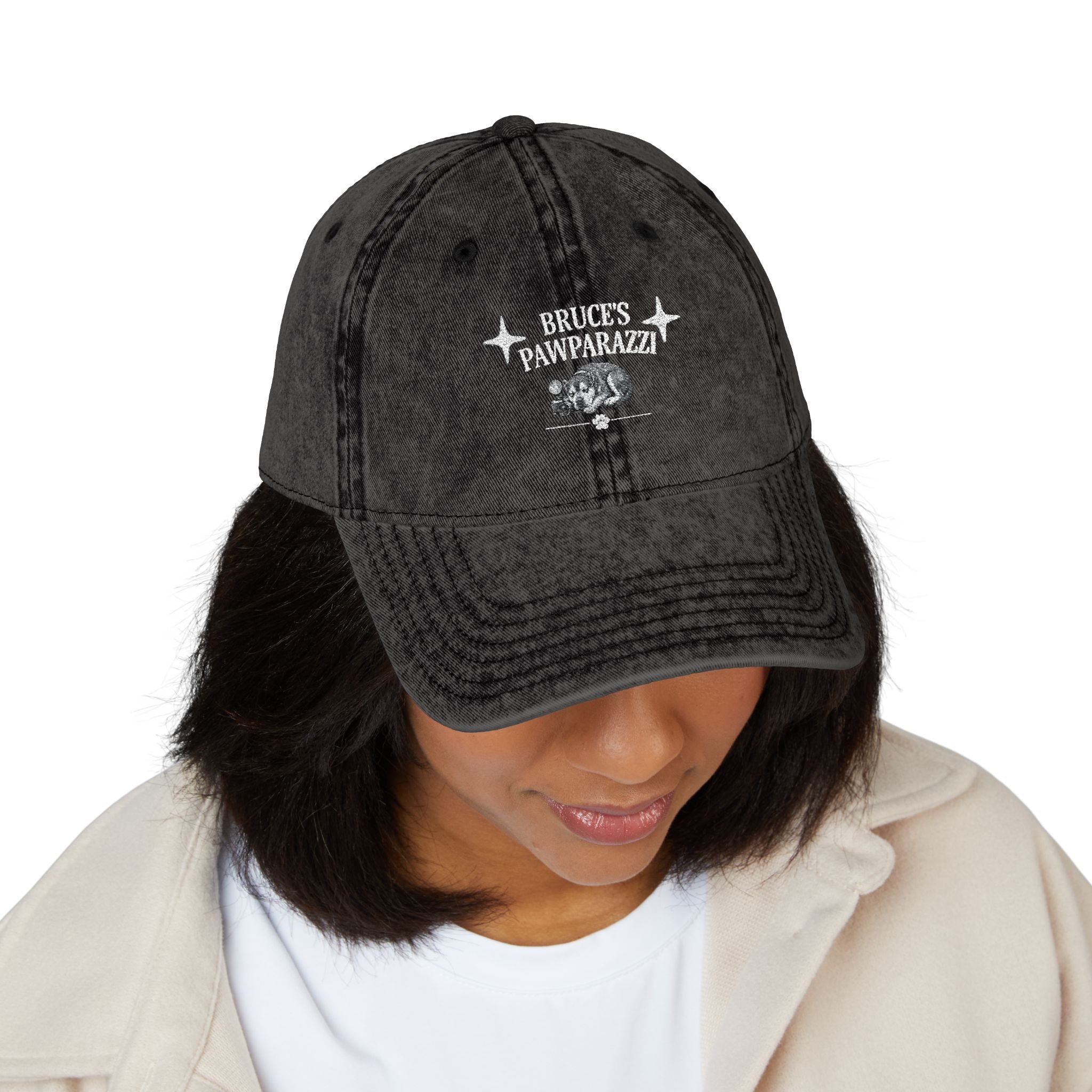 Bruce's Pawparazzi - Vintage Baseball Cap