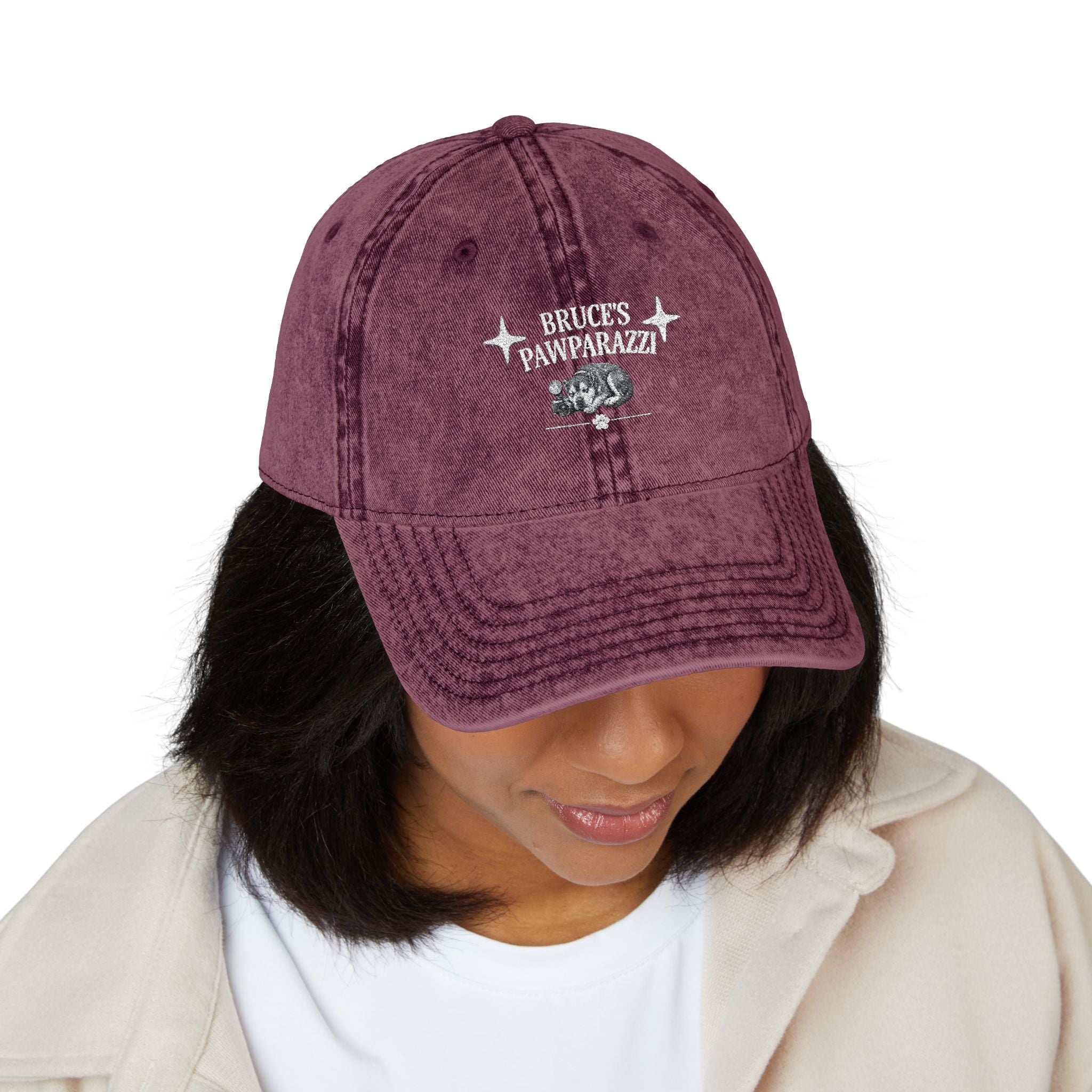 Bruce's Pawparazzi - Vintage Baseball Cap
