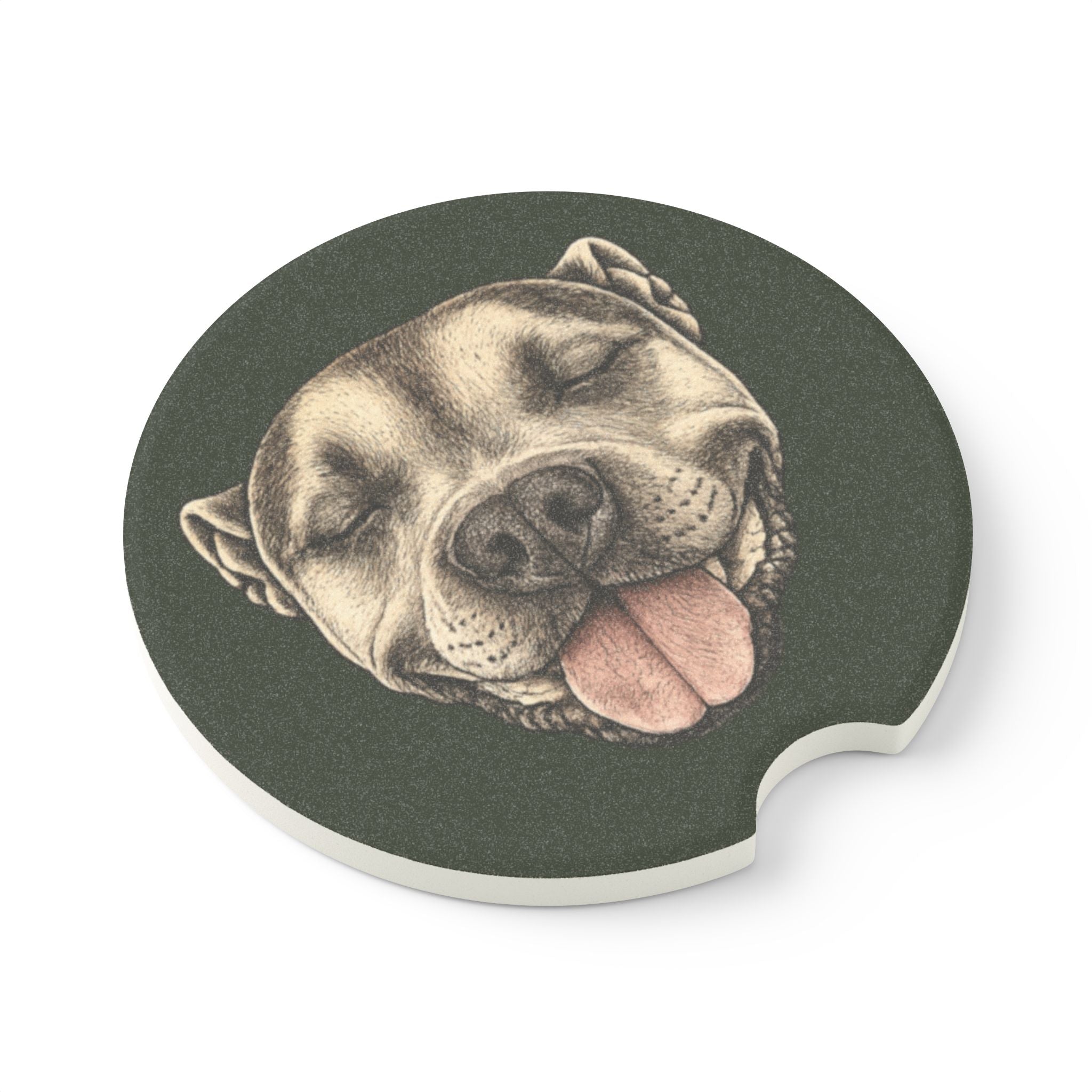 Smiling Bruce Car Cup Holder Coaster