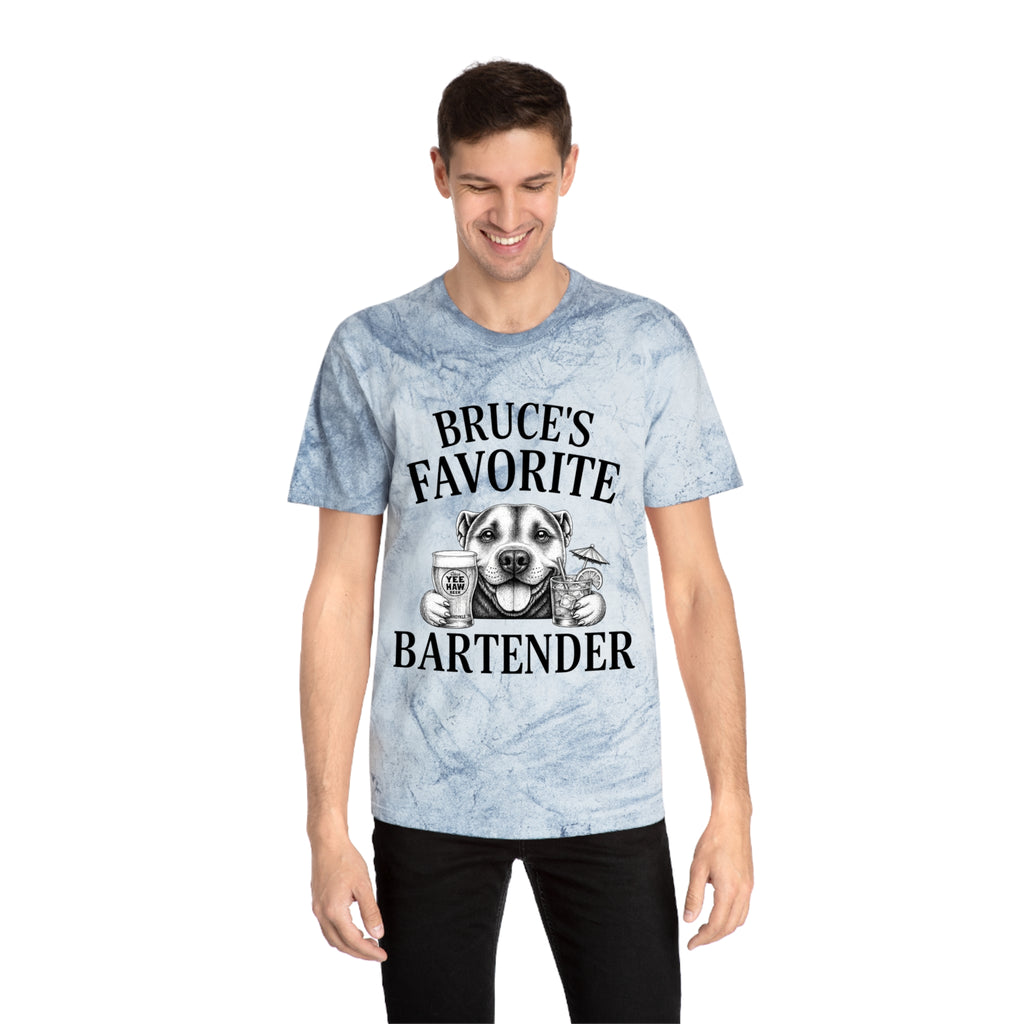 "Bruce's Favorite Bartender" & "The Best Mom" tie-dye shirt