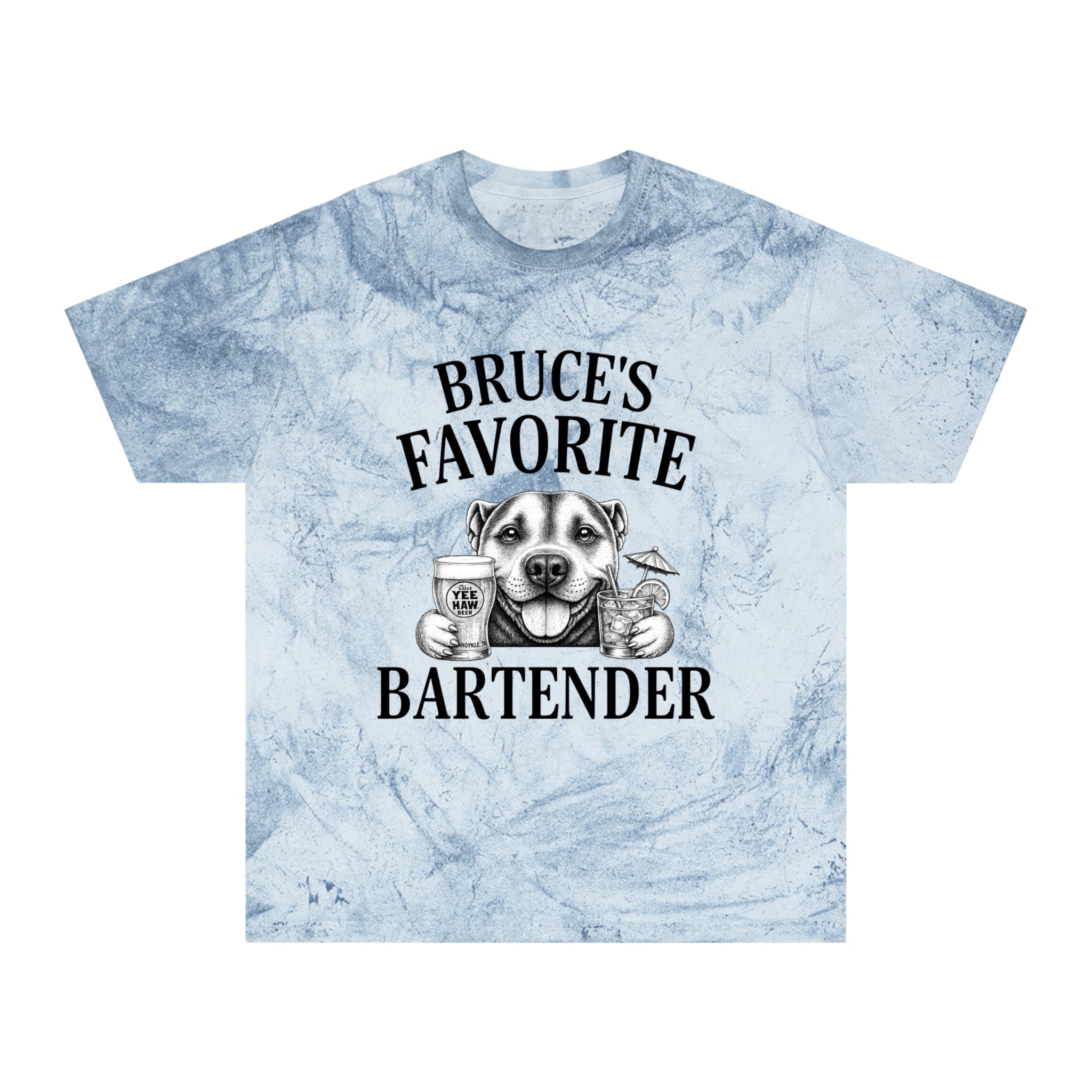 "Bruce's Favorite Bartender" & "The Best Mom" tie-dye shirt