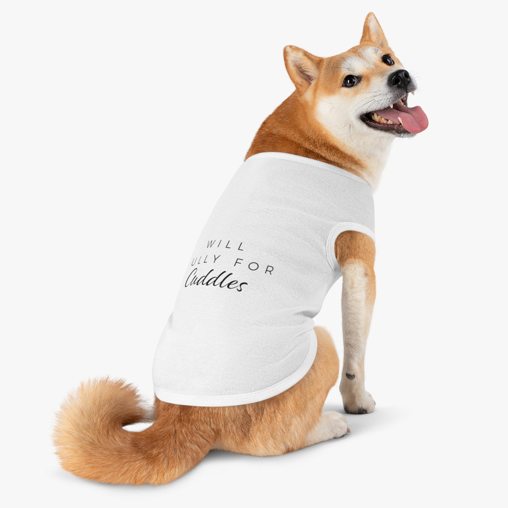 "Will Bully for Cuddles" Dog Tank
