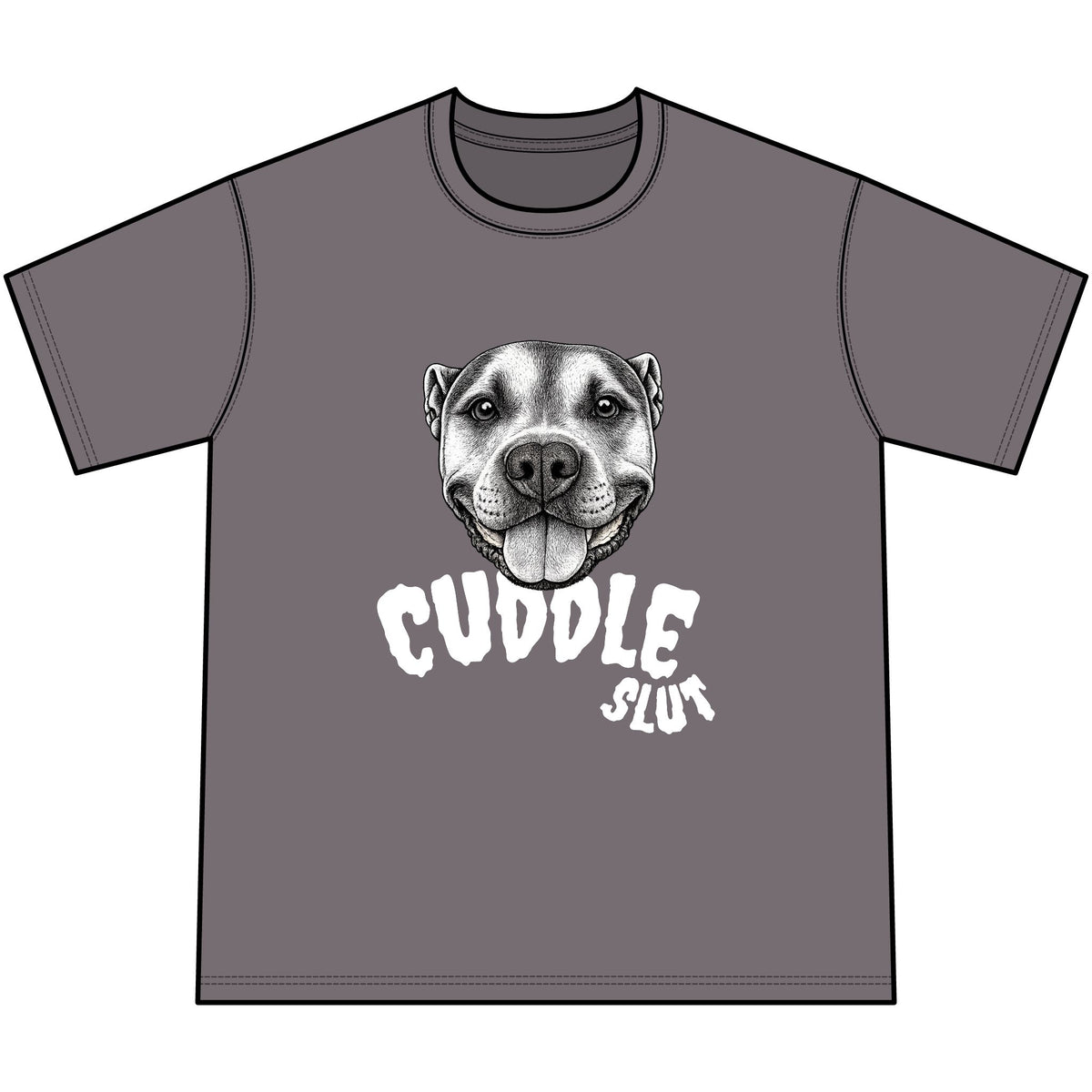 Gothic Cuddle Slut Dog Graphic T-Shirt