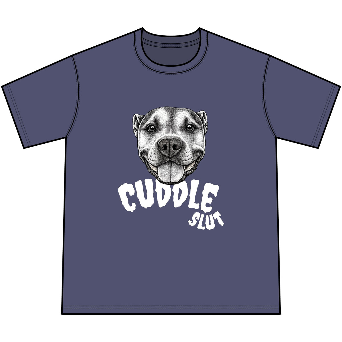 Gothic Cuddle Slut Dog Graphic T-Shirt