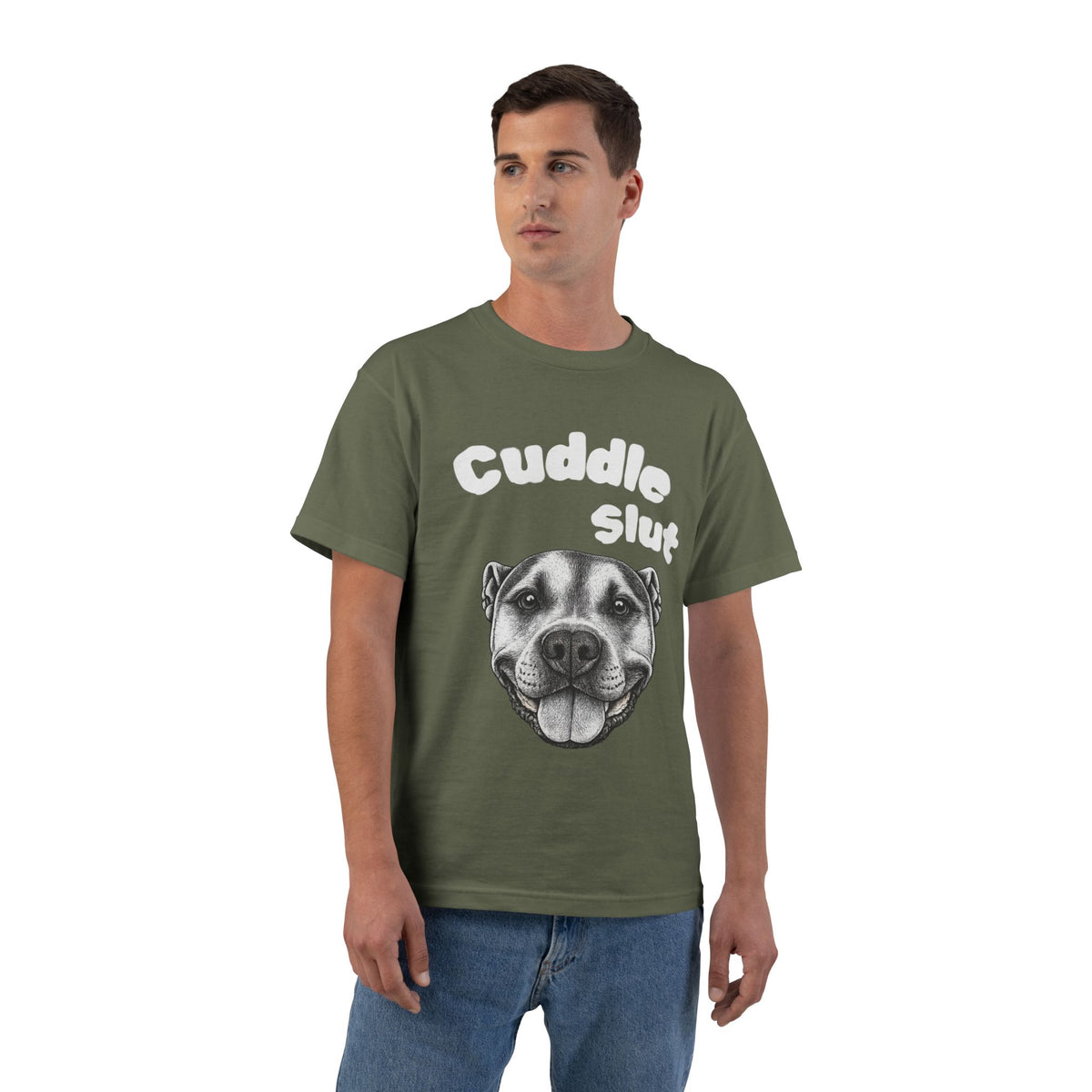 Cuddle Slut Dog Face T-Shirt