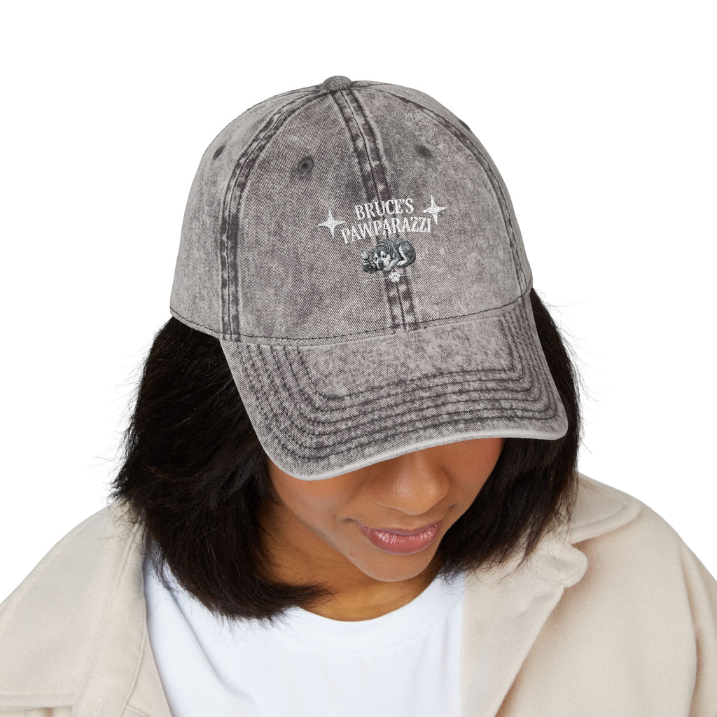 Bruce's Pawparazzi - Vintage Baseball Cap