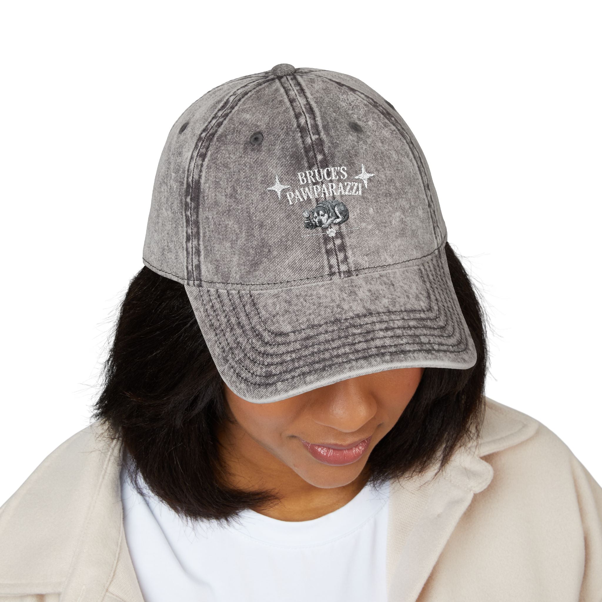 Bruce's Pawparazzi - Vintage Baseball Cap