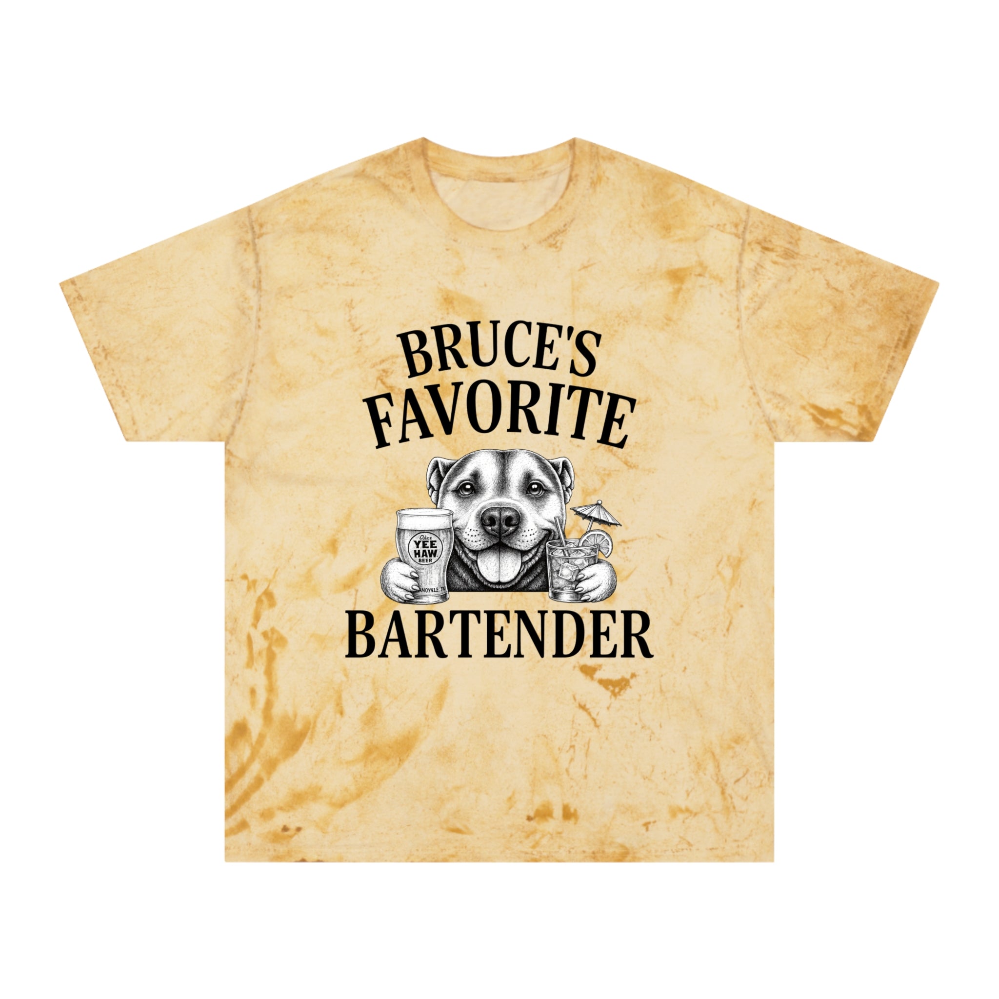 "Bruce's Favorite Bartender" & "The Best Mom" tie-dye shirt