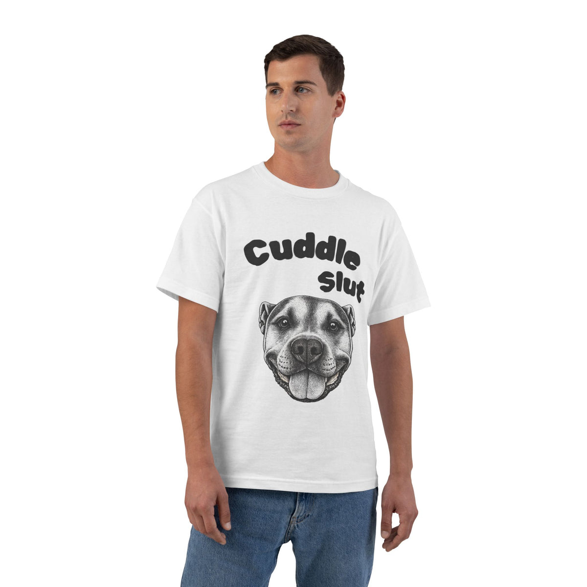 Cuddle Slut Dog Face T-Shirt