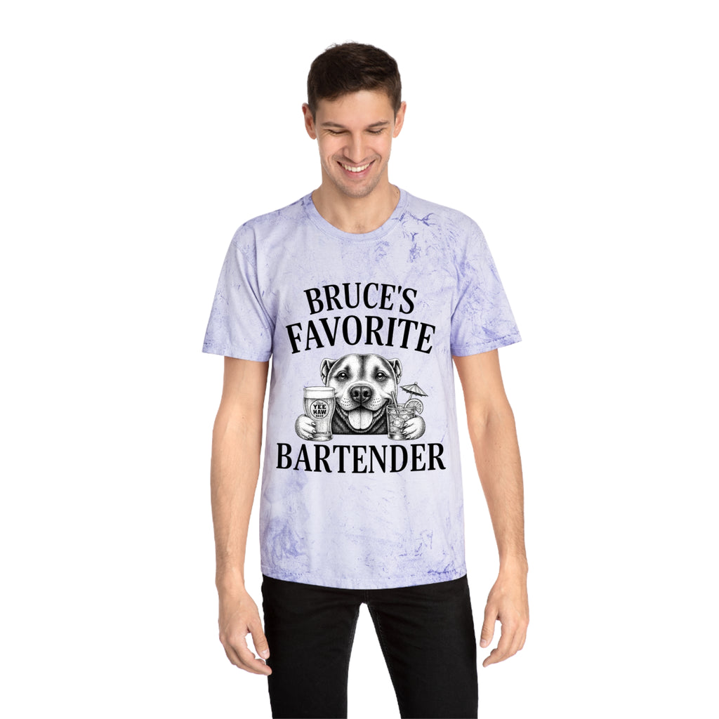 "Bruce's Favorite Bartender" & "The Best Mom" tie-dye shirt