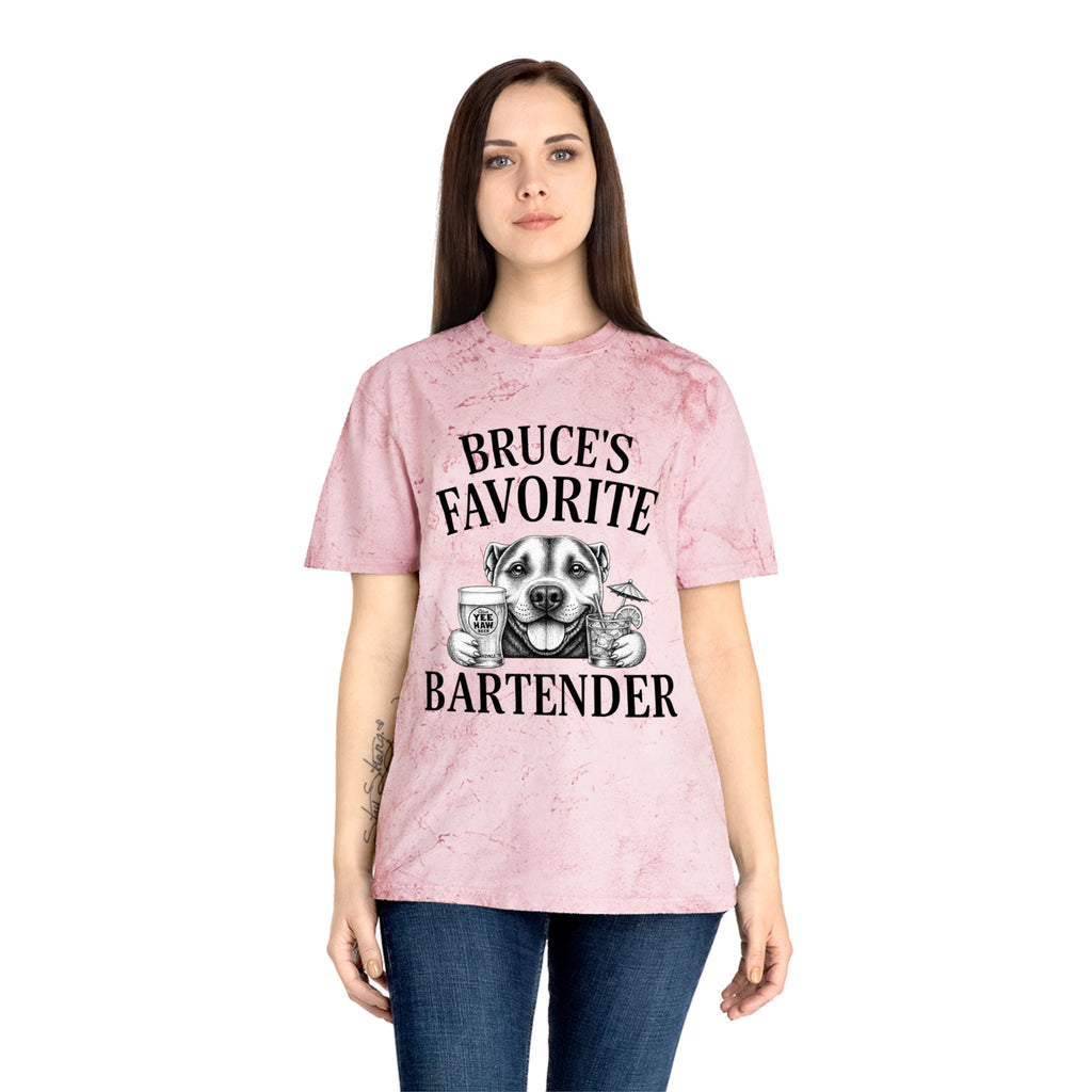 "Bruce's Favorite Bartender" & "The Best Mom" tie-dye shirt