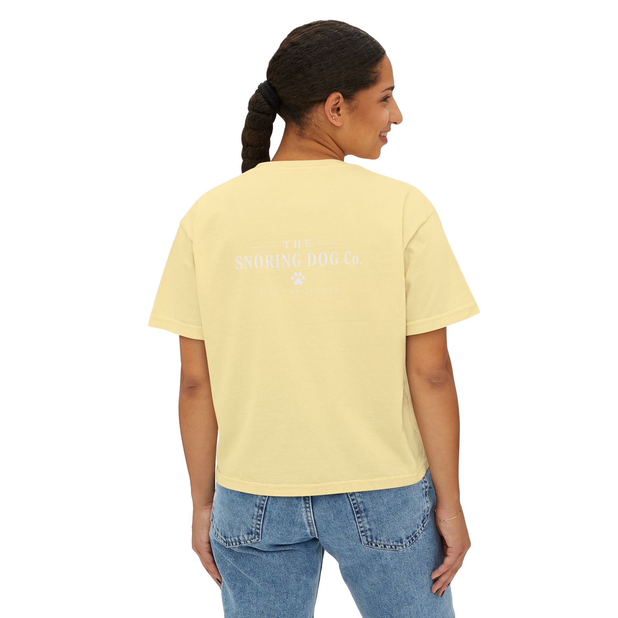 Emotional Support Boxy Tee — Womens Graphic Shirt