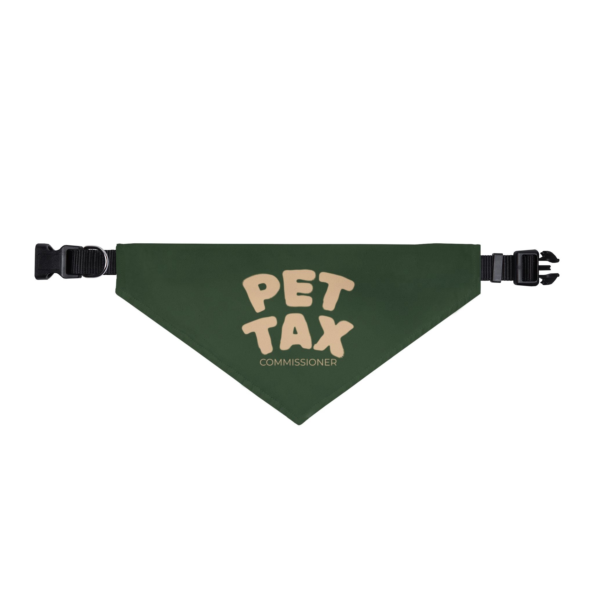 Pet Tax Green Clip-On Pet Bandana —  Dog & Cat Accessory