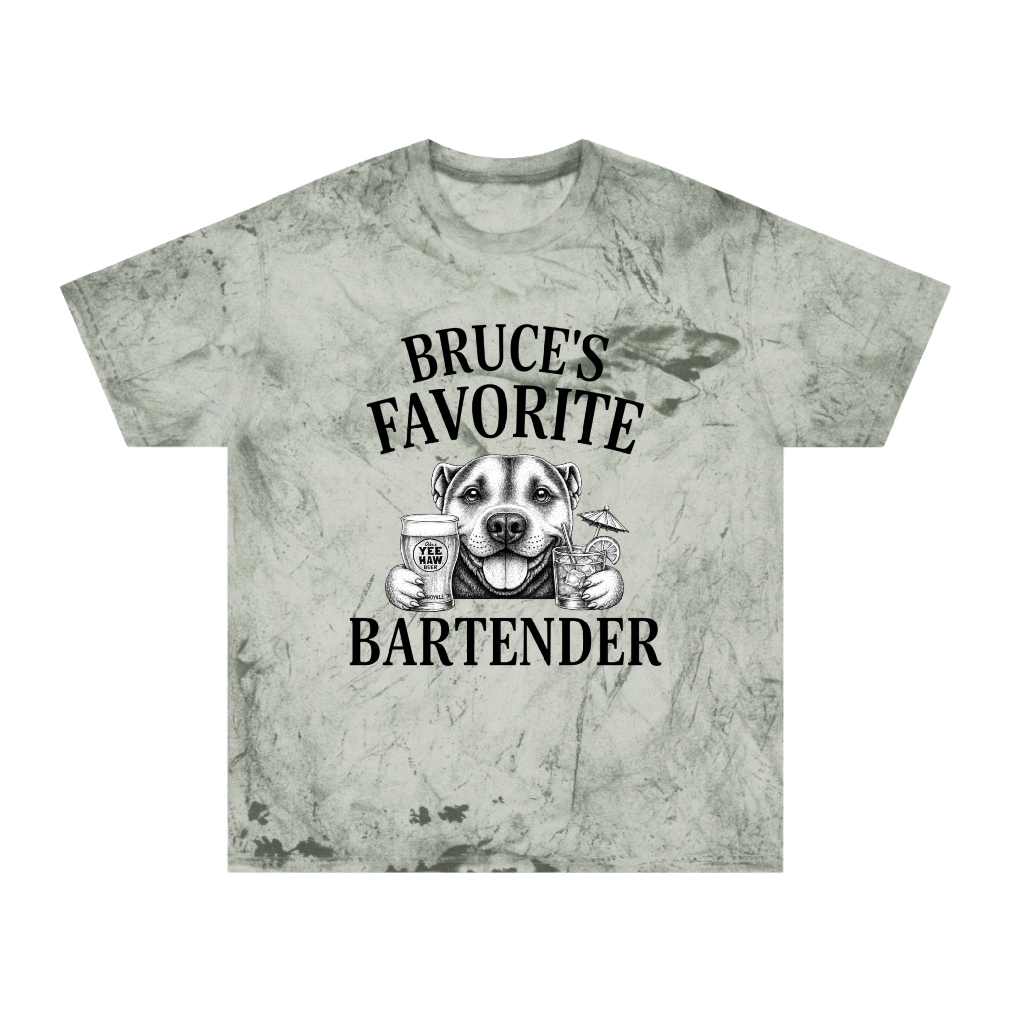 "Bruce's Favorite Bartender" & "The Best Mom" tie-dye shirt