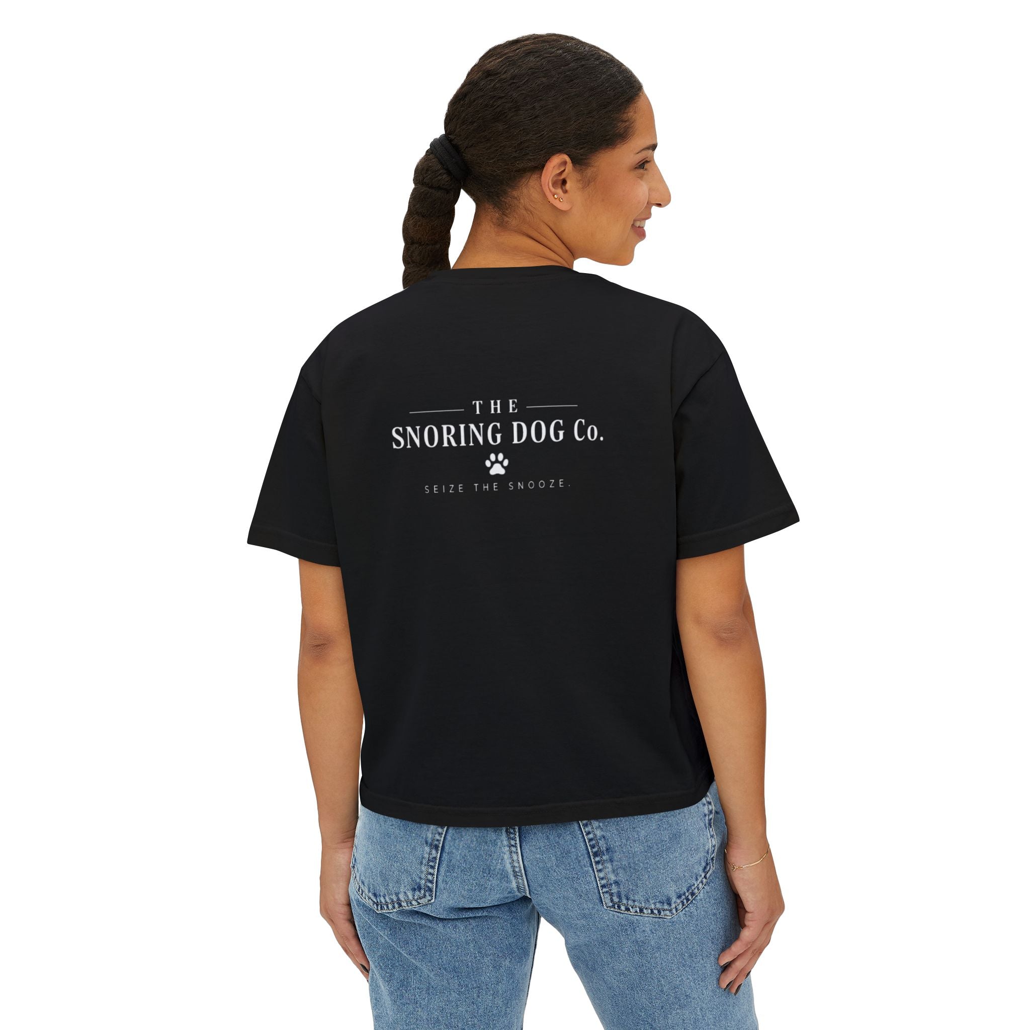 Emotional Support Boxy Tee — Womens Graphic Shirt