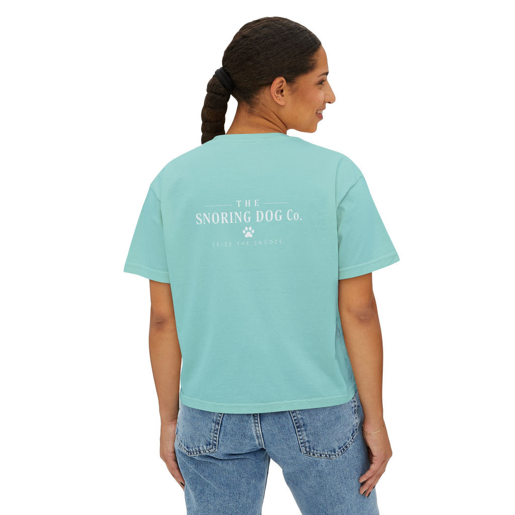 Emotional Support Boxy Tee — Womens Graphic Shirt