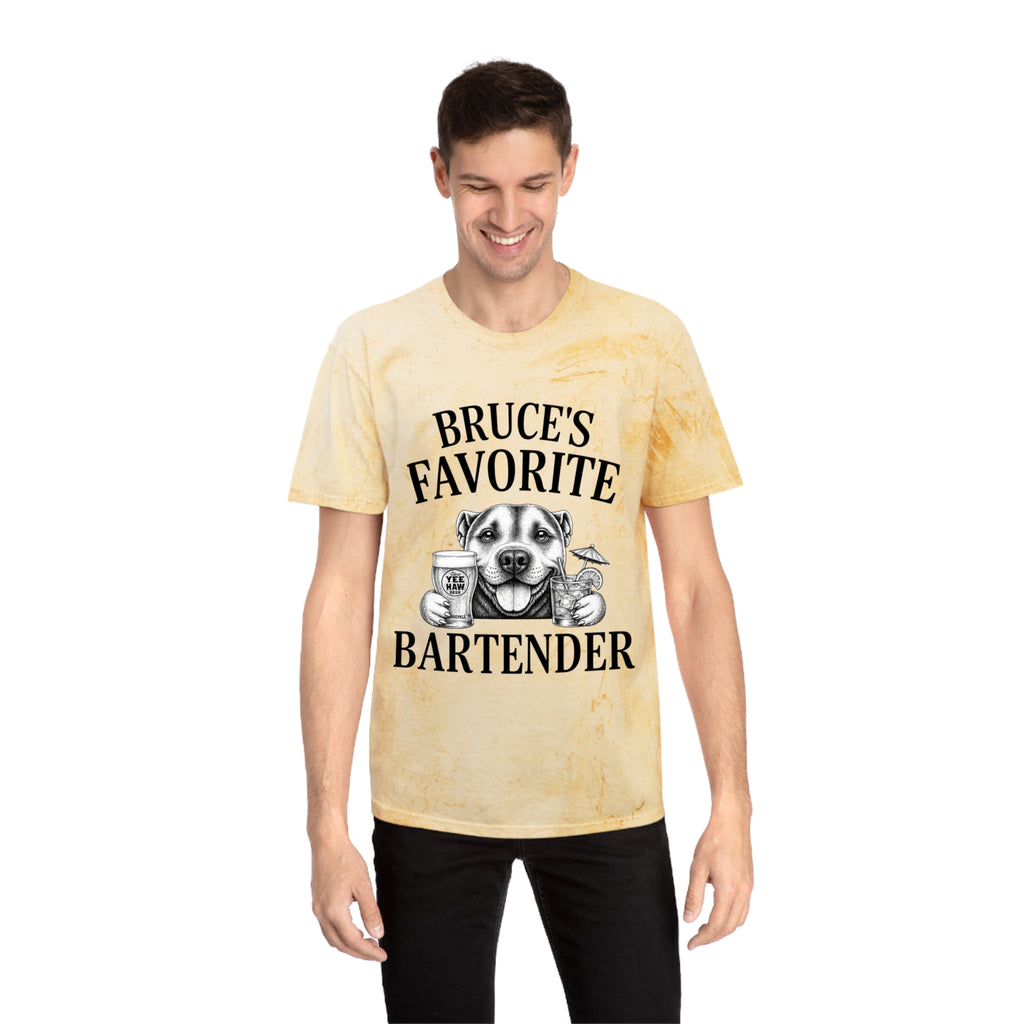 "Bruce's Favorite Bartender" & "The Best Mom" tie-dye shirt