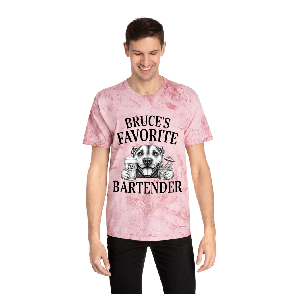 "Bruce's Favorite Bartender" & "The Best Mom" tie-dye shirt