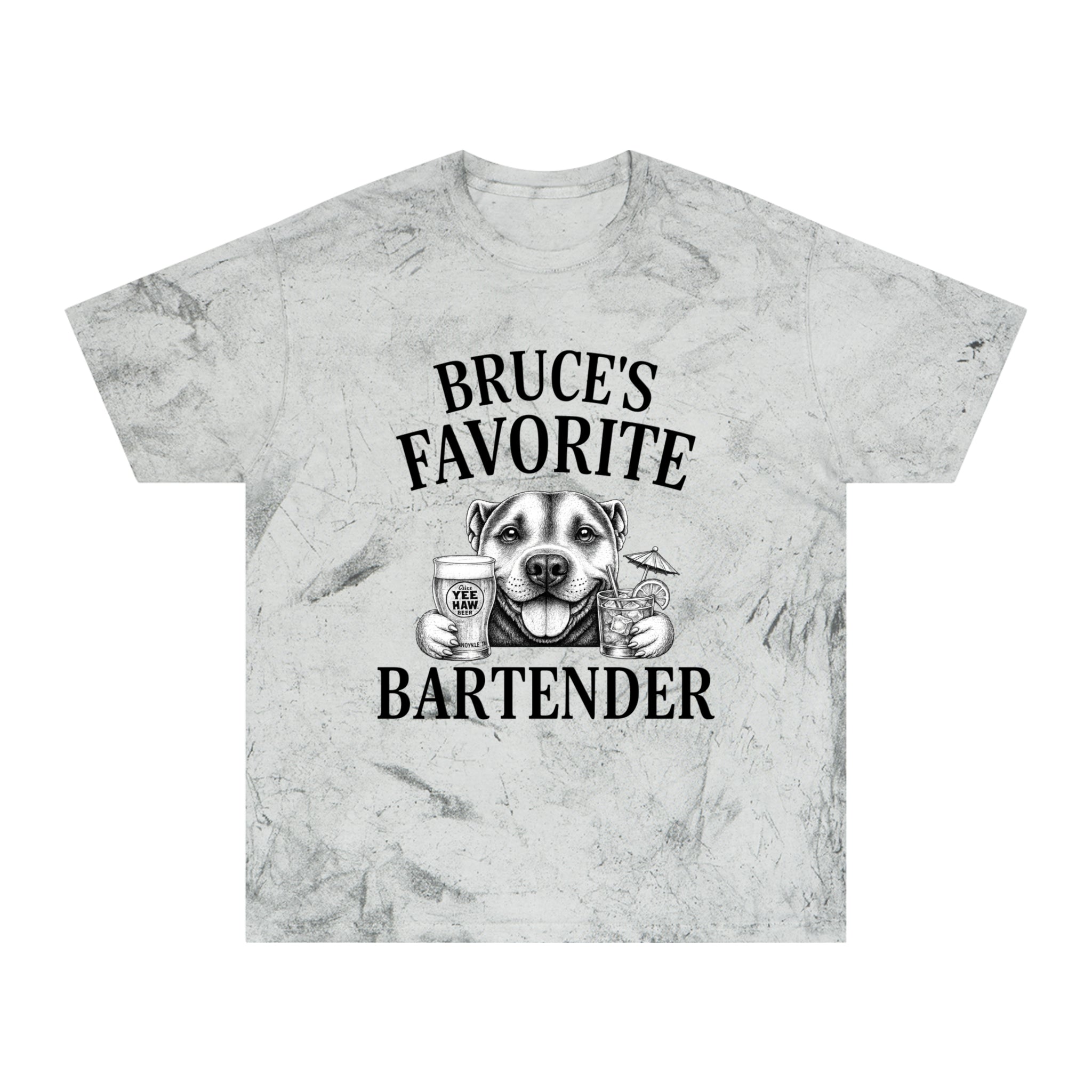"Bruce's Favorite Bartender" & "The Best Mom" tie-dye shirt